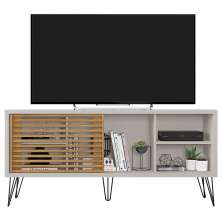 Rack Bancada Para TV Até 55 Polegadas Frizz Bege Caemmun