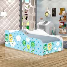 Cama Fun Corujinhas Solteiro Com Colchão