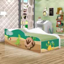 Cama Fun Dinossauros Solteiro Com Colchão
