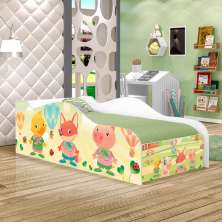 Cama Fun Fazendinha e Balões Solteiro Com Colchão
