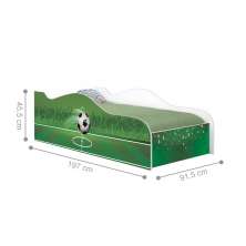 Cama Fun Futebol Solteiro Com Colchão