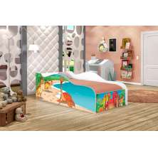 Cama Fun Jurassic Dinossauros Solteiro Com Colchão