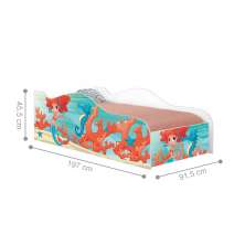 Cama Fun Sereia Menina Solteiro Com Colchão