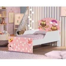 Cama Infantil Corujas na Chuva Com Colchão