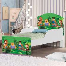 Cama Infantil Livro na Floresta Com Colchão