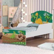 Mini Cama Dinossauros Com Colchão