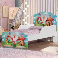 Mini Cama Fadinhas Meninas Com Colchão