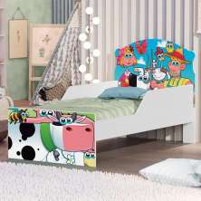 Mini Cama Fazendinha e Vaquinha Com Colchão