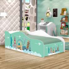 Mini Cama Fun Viagem Pelo Mundo Infantil Com Colchão