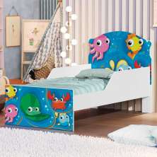 Mini Cama Fundo do Mar Peixinhos