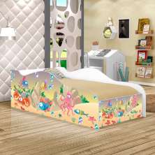 Mini Cama Like Peixes Amigos Infantil Com Colchão