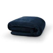 Cobertor King Velour Azul Marinho