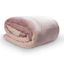 Cobertor Queen Flannel Rose