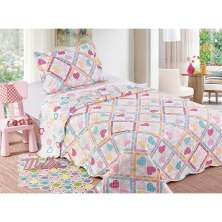 Colcha Evoluition Patchwork Infantil Solteiro 160x230 Loving Camesa