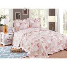 Colcha Evoluition Patchwork King 260x280 Grisa Camesa