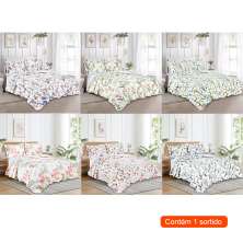 Colcha King Garden com 2 Fronhas Sortido