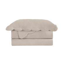 Colcha King Velvet Neo com 2 Fronhas Bege