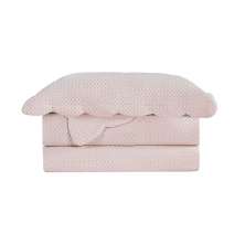 Colcha King Velvet Neo com 2 Fronhas Rosê