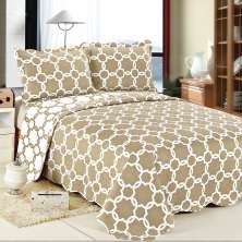 Colcha Patchwork De Microfibra Casal Gig.220x240 Correntes Camesa