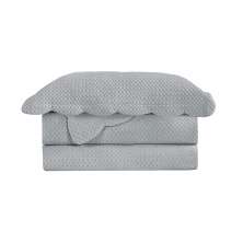 Colcha Queen Velvet Neo com 2 Fronhas Cinza Limestone