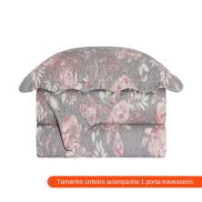 Colcha Solteiro com Porta-travesseiro Evolution Patchwork Nuance