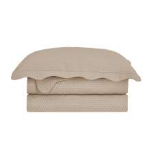 Colcha Super King Bullet com 2 Fronhas Bege