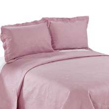 Colcha Trapunto Casal Rose Camesa