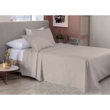 Jogo de Cama King 4 Peças Essecial Neo Bege