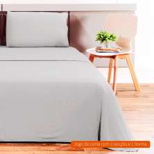 Jogo de Cama Solteiro Loft Concreto 160x240 cm