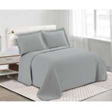 Kit Colcha Casal com 2 Porta Travesseiros Loft Limestone