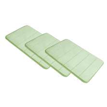 Kit Tapete De Banheiro Super Soft 60 x 40 Verde Camesa 3 peças