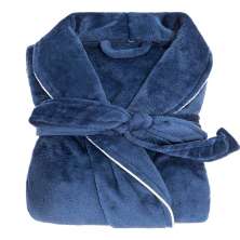 Roupão Neo Velour G Azul Marinho