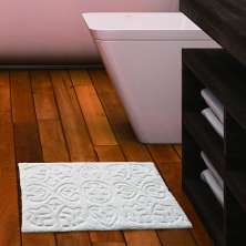 Tapete Neo Cotton Etnia 60cmx40cm Branco Camesa