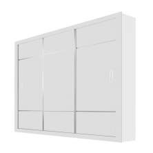 Guarda Roupa Lotse 3 Portas de Correr 4 Gavetas Carioca Branco