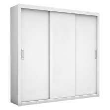 Guarda Roupa Roupeiro Bahia 3 Portas de Correr 4 Gavetas Carioca Branco
