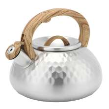 Chaleira Inox P/ Fogão de Indução - 3L C/ Apito e Cabo Nylon 