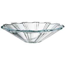 Fruteira decorativa - Centro de mesa de vidro - Peça decorativa de vidro 32cm 