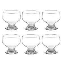 Jogo Taças Vidro Sobremesa Sorvete 264ml - Kit 6 Taças 