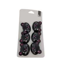 Kit com 06 Prendedores de Embalagens Divertidos Gatinho
