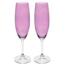 Kit com 2 Taças para Champanhe Lilas em cristal 220ml  