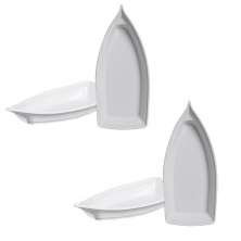 Kit com 4 Mini Barcos para Sushi-Sashimi-Sorvete e Açai 150ml Cada Barco