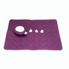 Kit para Macarons com Tapete e Bisnaga com 3 Bicos - Lilás