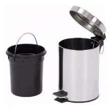 Lixeira Inox 3 Litros Balde Removível 