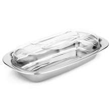 Mantegueira de Inox com Tampa Acrilica Transparente Pratica e Resistente 