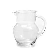Mini Jarra de Vidro, 750mL, Bojuda, com Alça  