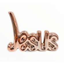 Palavra Decorativa Jesus Porcelana 15x11cm 