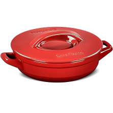 Panela Caçarola de Cerâmica Baixa Buffet Duo+, 24cm, 1,9 Litros, Ceraflame 