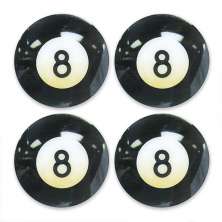 Porta Copos Geek 4 Peças - Bola 8 - Plastico 
