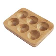 Porta Ovos Mesa / Geladeira Bambu Ecológico para 06 Ovos 