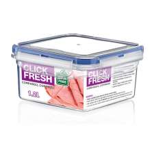 Pote Hermetico Com Trava 1.200ML - Quadrado 